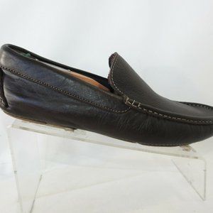 Ciro Size 10 M Black Leather Driving Loafer B6 C1